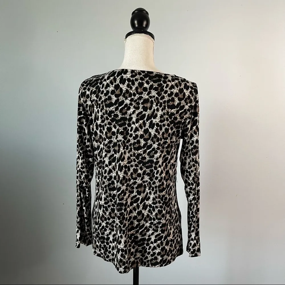 MARIO SERRANI | Animal Print Top Sz S - Image 23