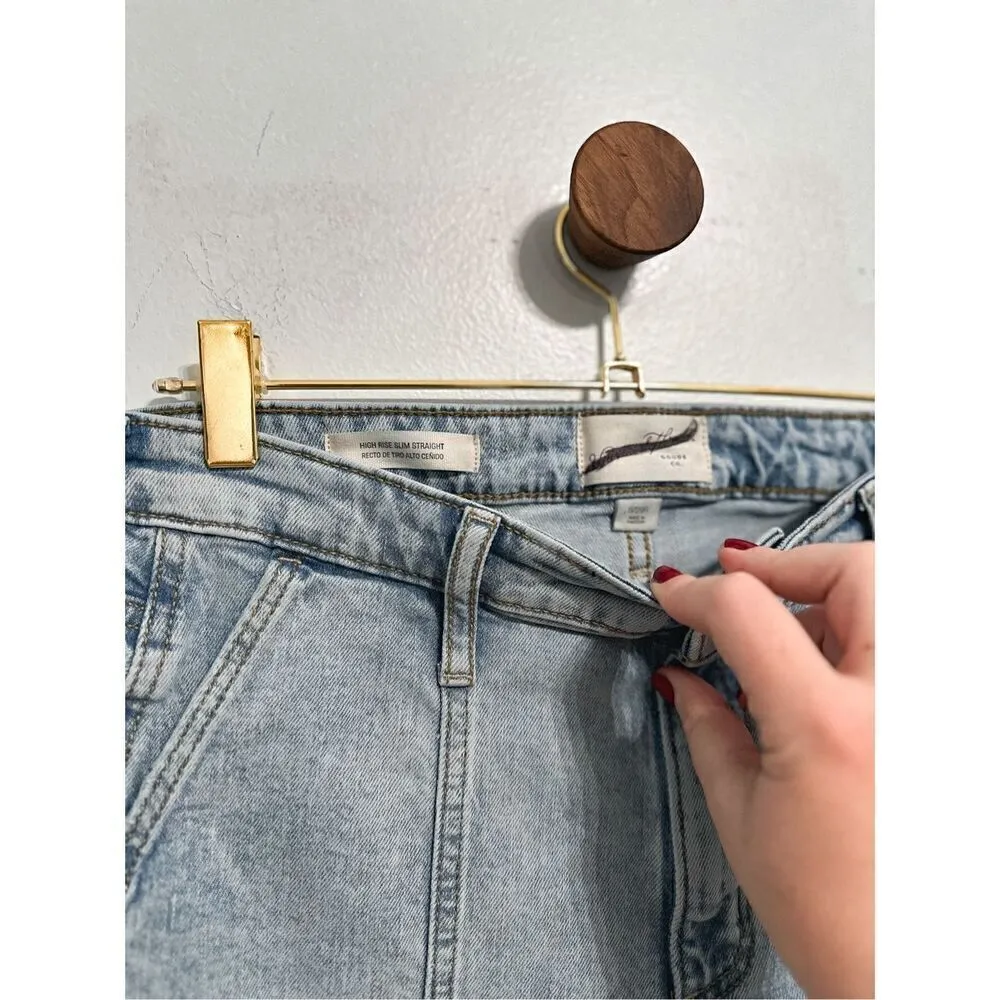 Universal thread high rise slim straight jeans - Image 8