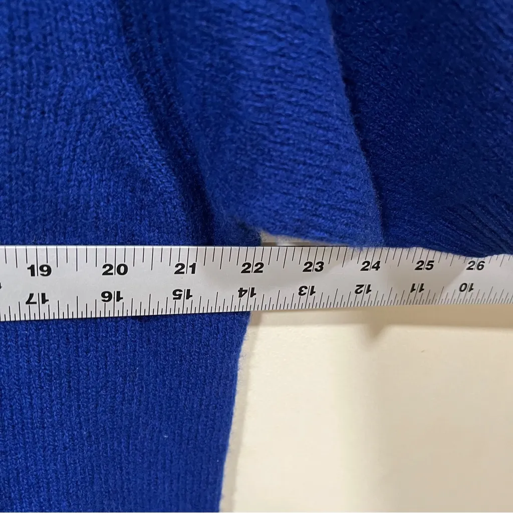 NWT J.Crew Oversized sweater-tee in vintage wool size XS Royal Blue women’s - Image 6