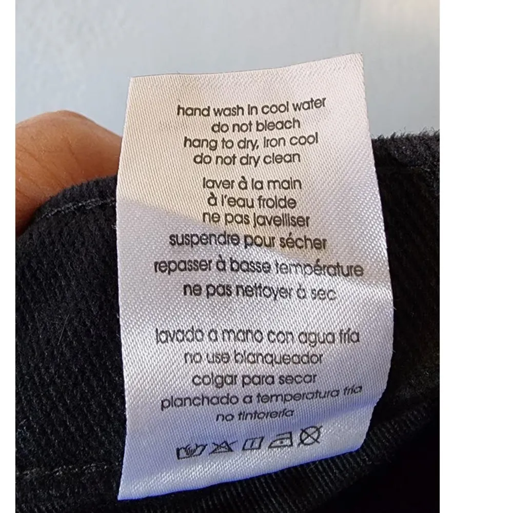 WeWoreWhat The Danielle Crystal Straight Jeans Black 26 NEW FLAWED - Image 8