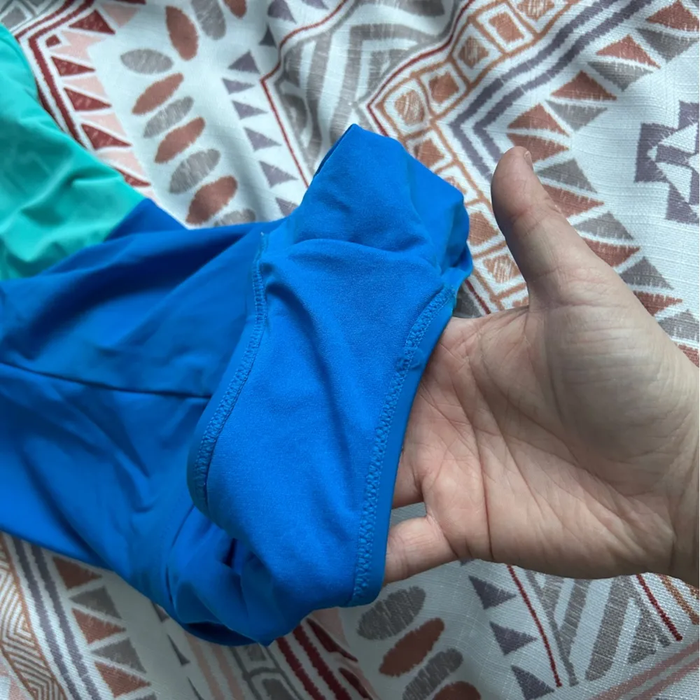 NWOT Old navy one piece swimsuit xl blue teal one shoulder - Image 8