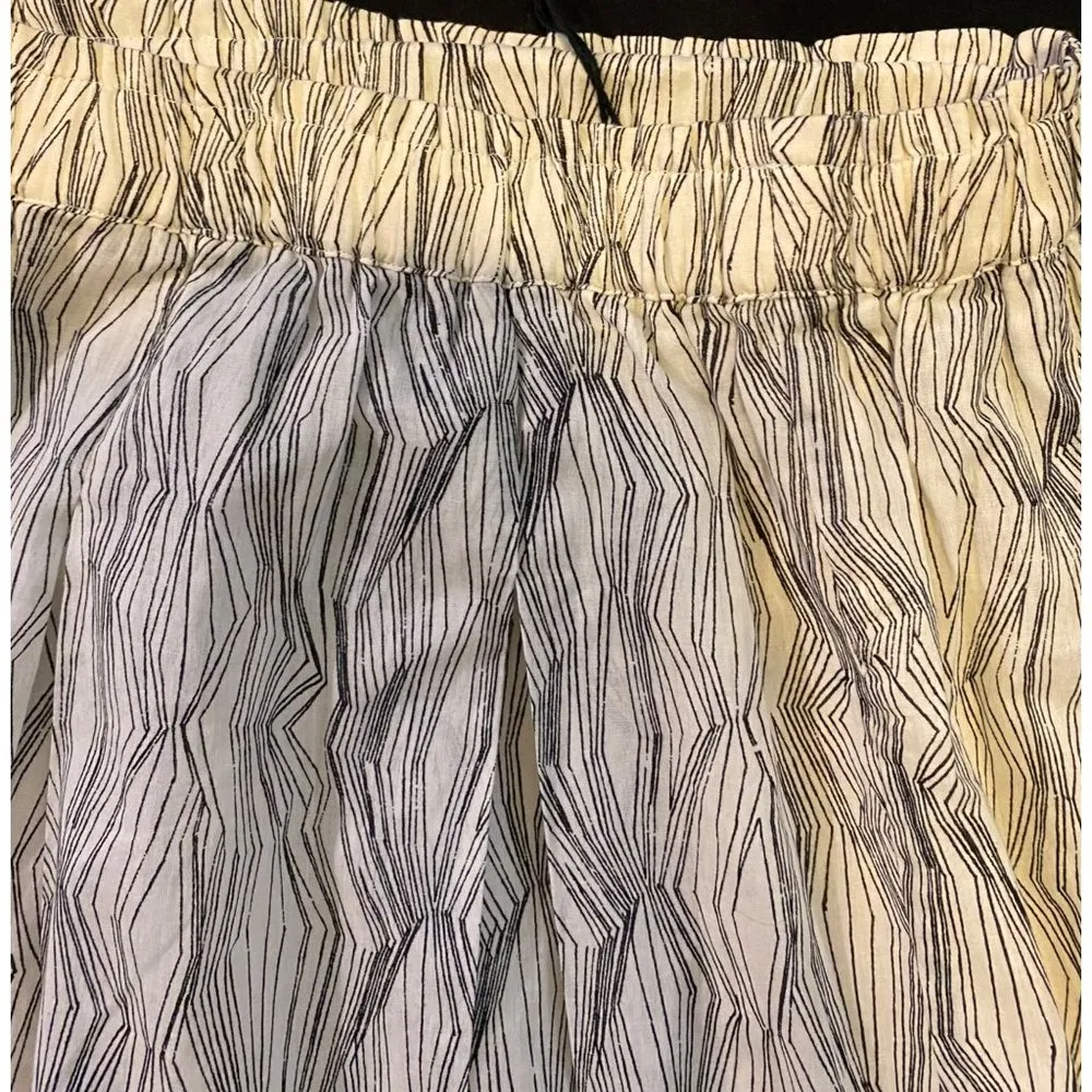 $120 NWT Kin Studio S Fair Trade Brilla Skirt Organic Cotton Full A Line Pleats Tan - Image 3