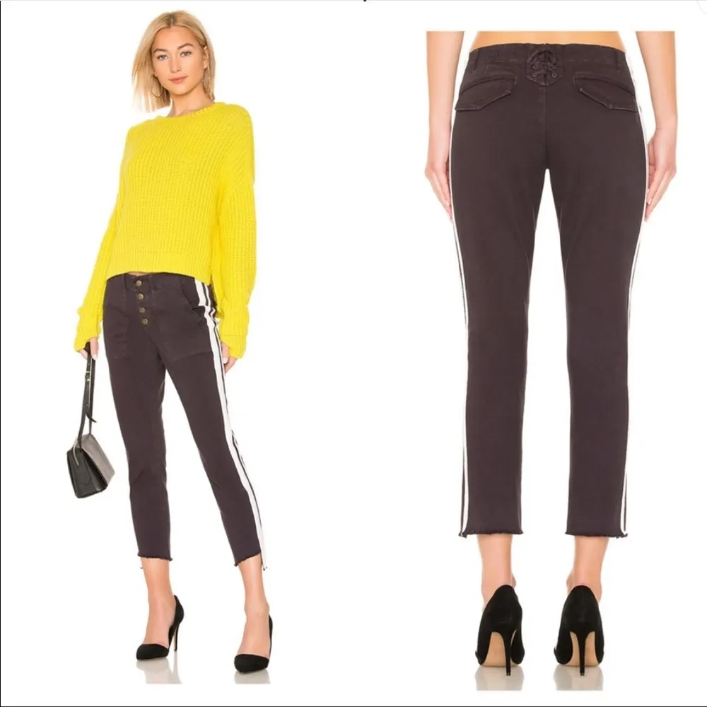 Pam and Gela Double Stripe Stem Hem Pant - Image 19