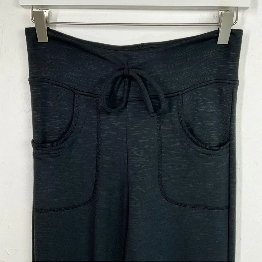 A New Day  Black Static Stripe Drawstring Lounge Pants Small - Image 2