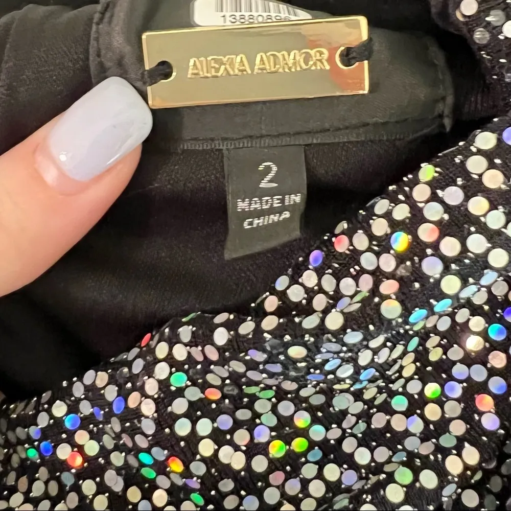 Alexia Admor Rainbow Sequin Dress - Image 10