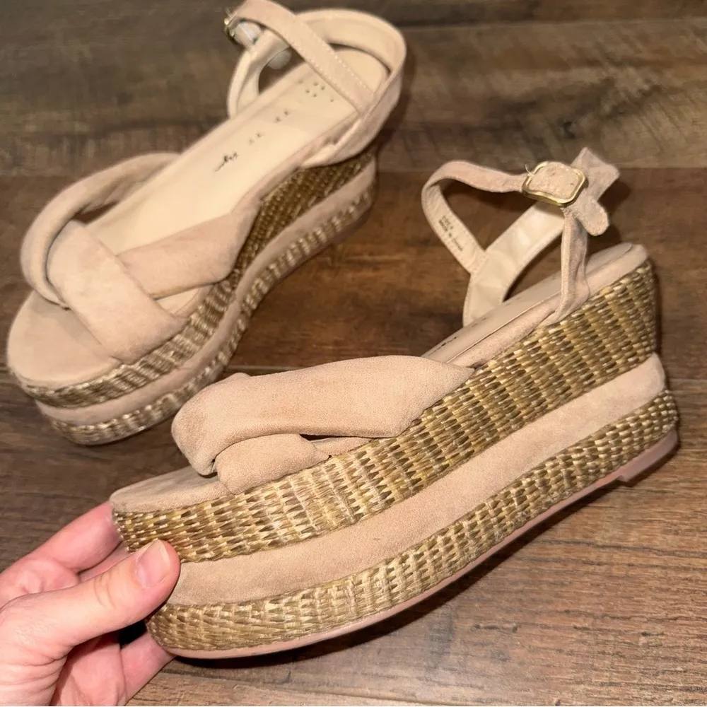 Free People Vegan Women's Tan Platform Sandals - Image 2