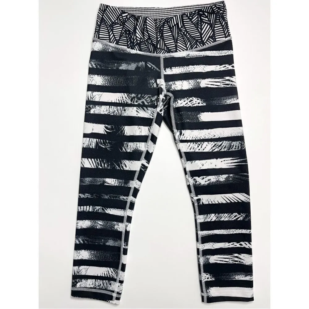 Lululemon Full-On Luon Wunder Under Crop II  Mid Rise Leggings (Shady Palms) - 4 - Image 4