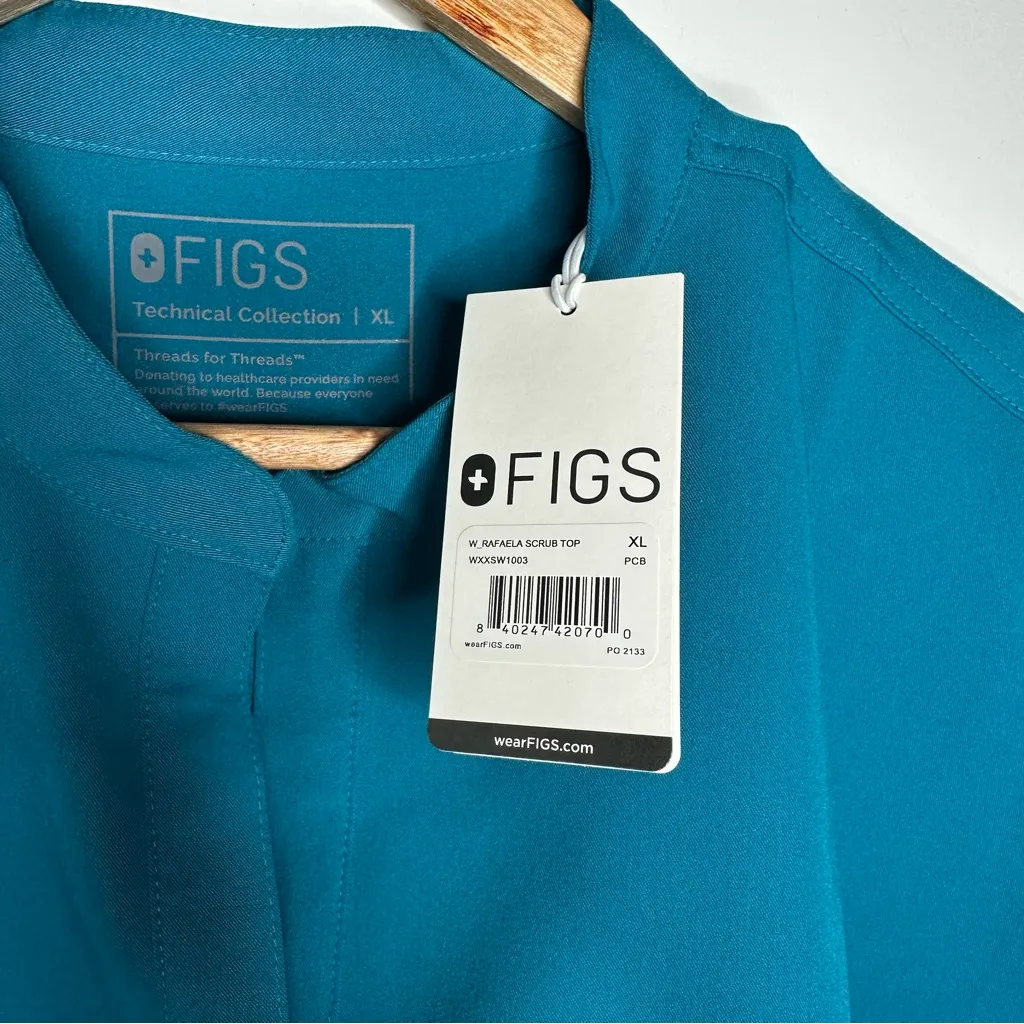 FIGS NWT Rafaela Oversized Scrub Top Blue Size XL - Image 10
