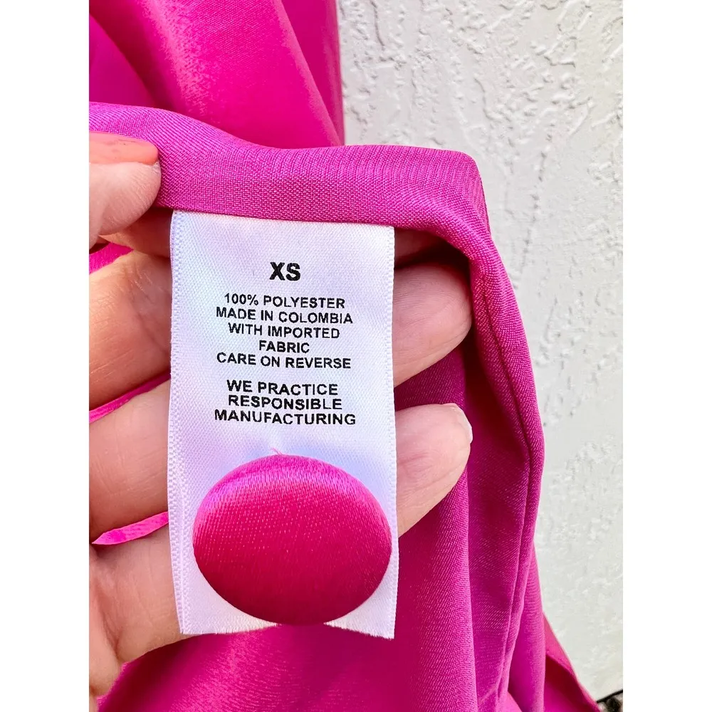 Nonchalant Label Cassica Crop Top & Lanie Blazer Set Hot Pink Women's Size XS - Image 6