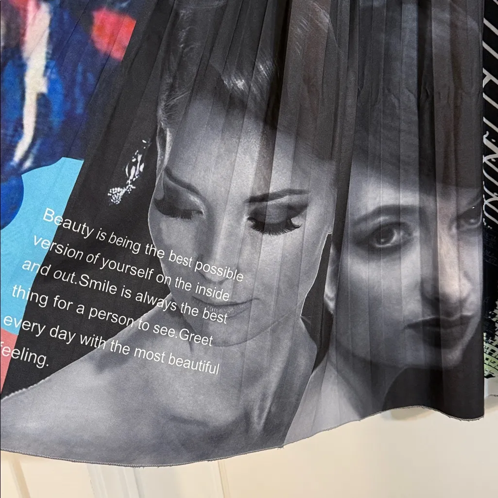 ThusFar Women's Graffiti Pleated Elastic Waist A - Image 6