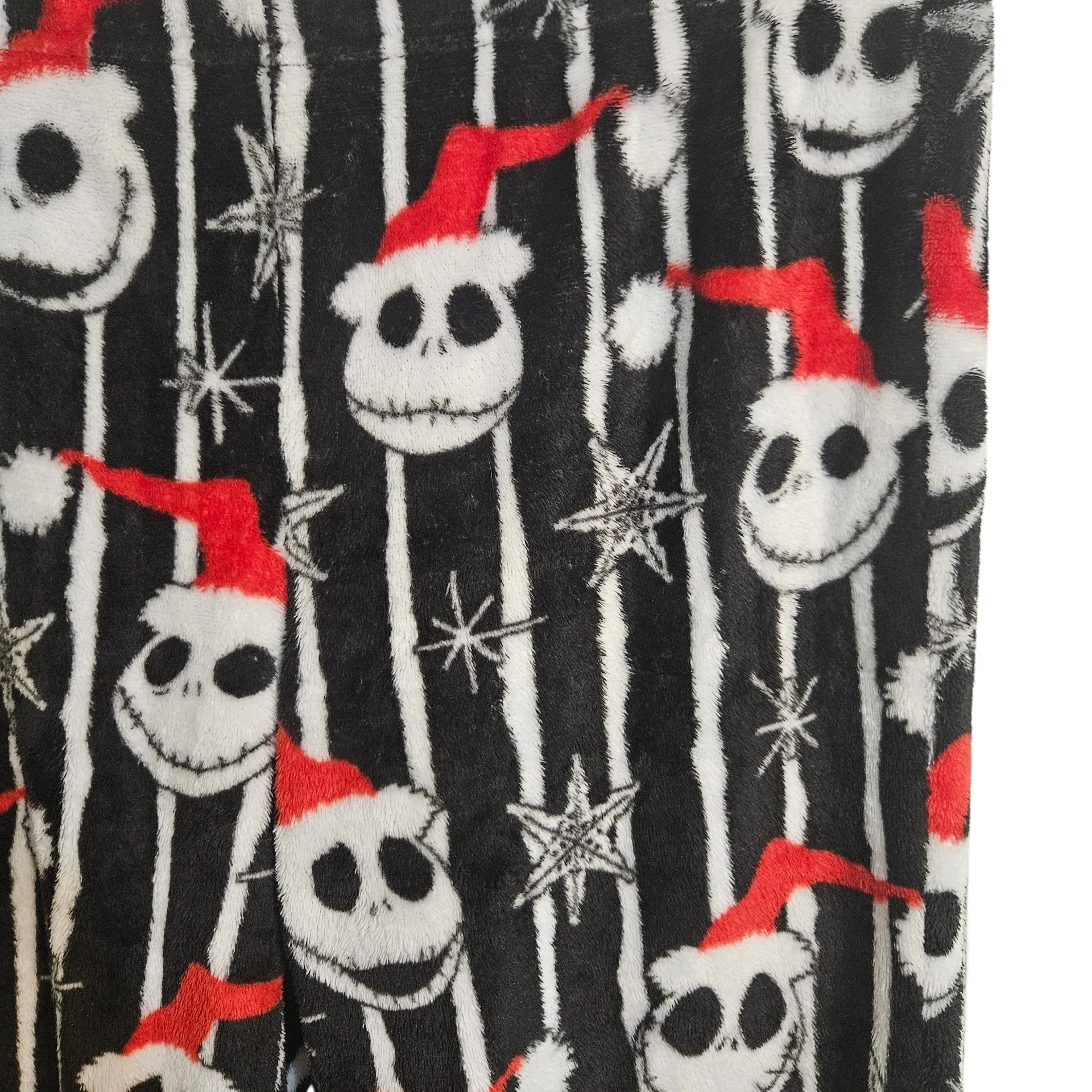 Disney The Nightmare Before Christmas Plush Pajama Bottoms Loungewear Sz M 8-10 - Image 2