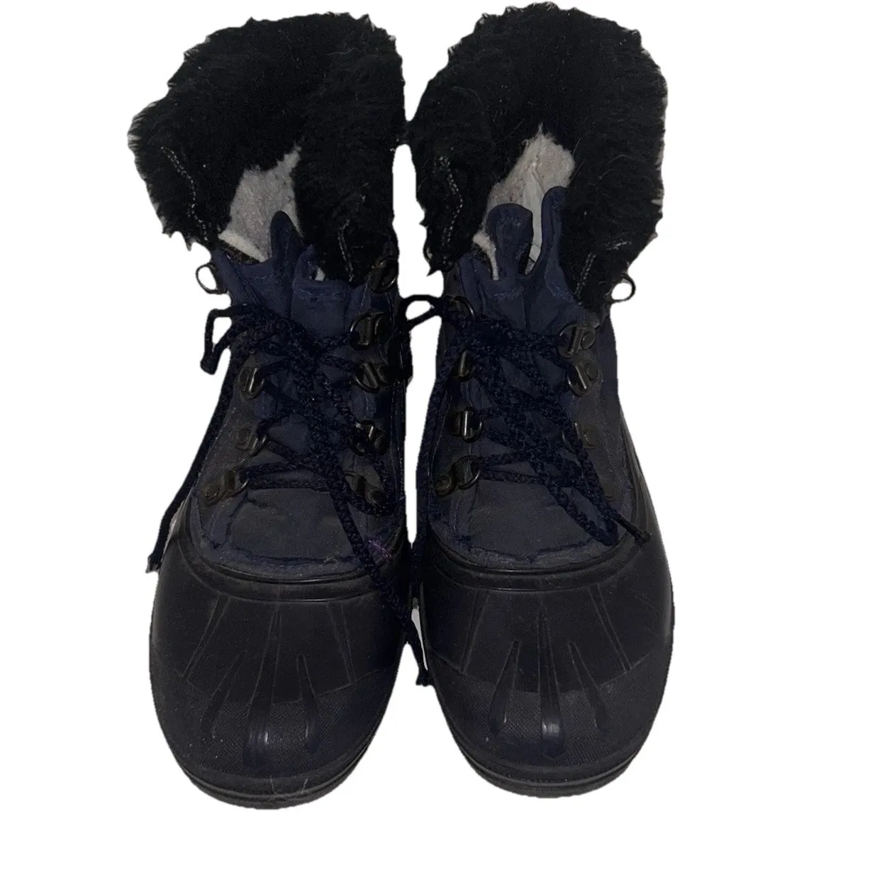 Sorel Kaufman Vintage Winter‎ Boots Women's s8 Waterproof Canada Blue Black - Image 3