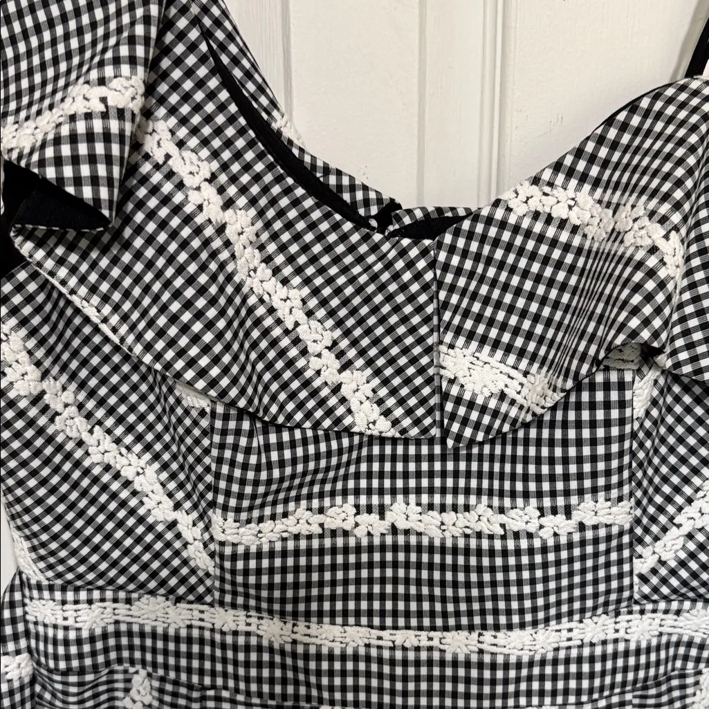 Adelyn Rae Gingham Romper Shorts Chest 18” W 16” I 2” - Image 4