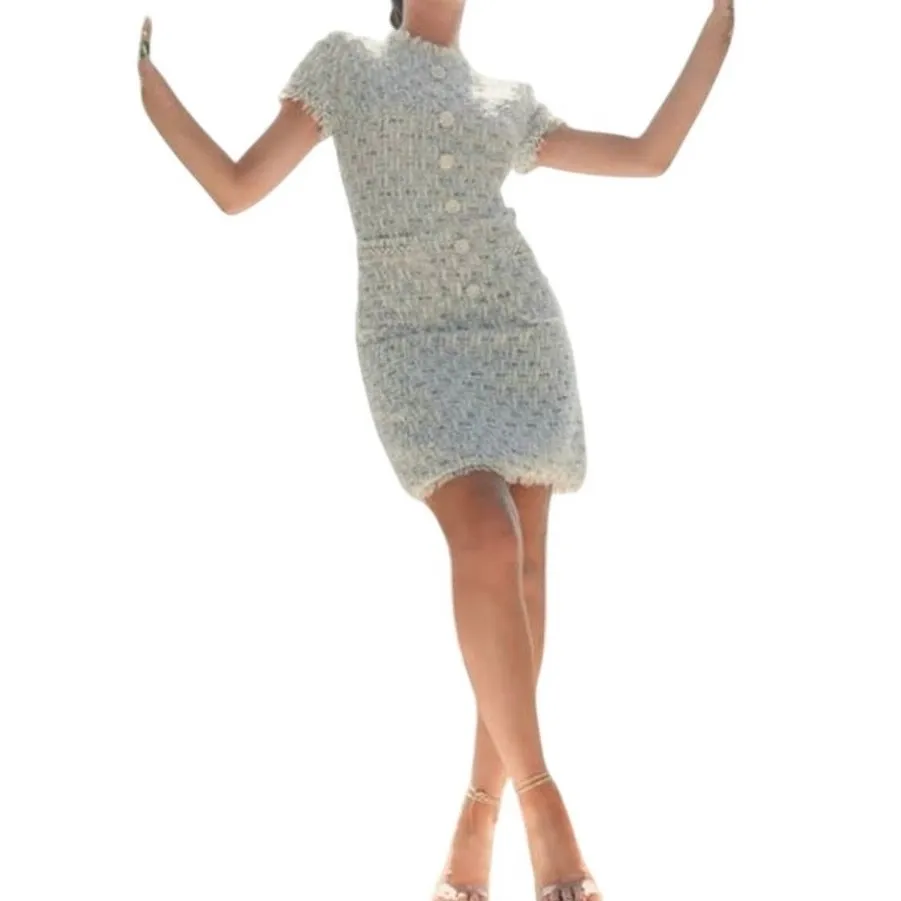 MAC DUGGAL 20805 Cap Sleeve Button Detail Shift Dress Sz XL New w/ Tag MSRP $298 - Image 6