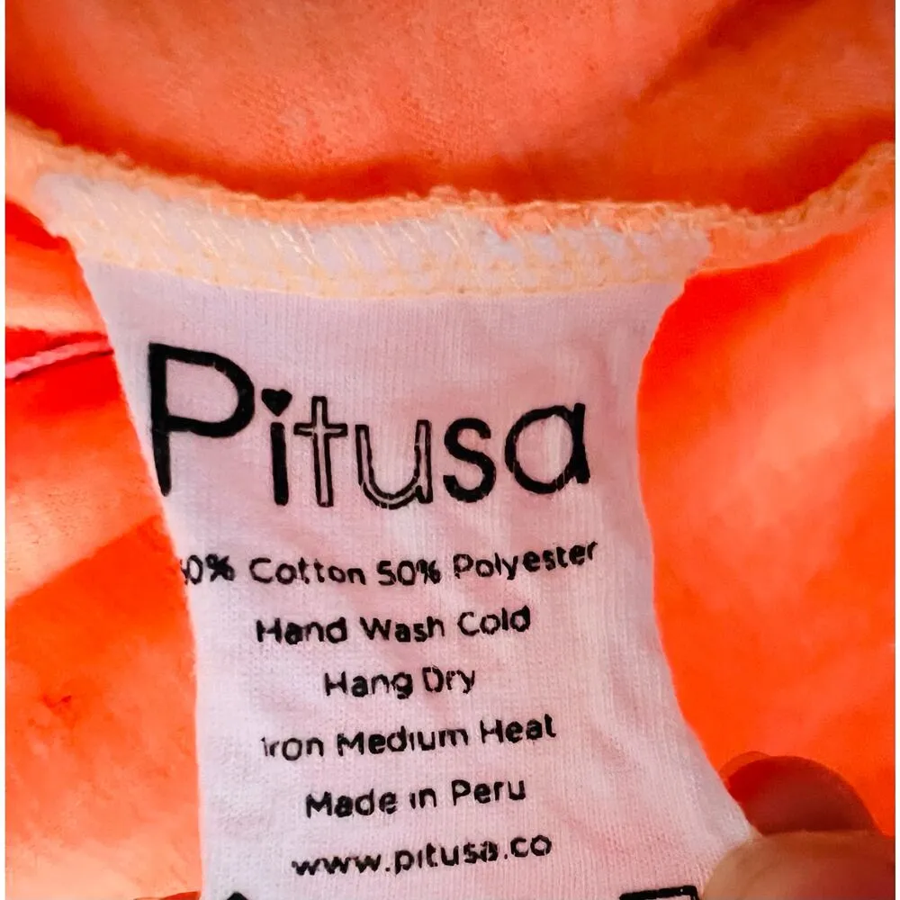 Pitusa Anastasia Mini Dress Bright Orange Sherbert Petite Dress Summer A - Image 4