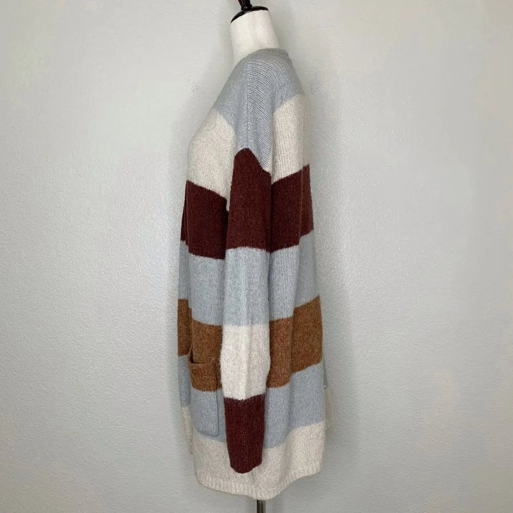 Knox Rose Women’s Size XL Color Block Open Front Midi Cardigan - Image 6