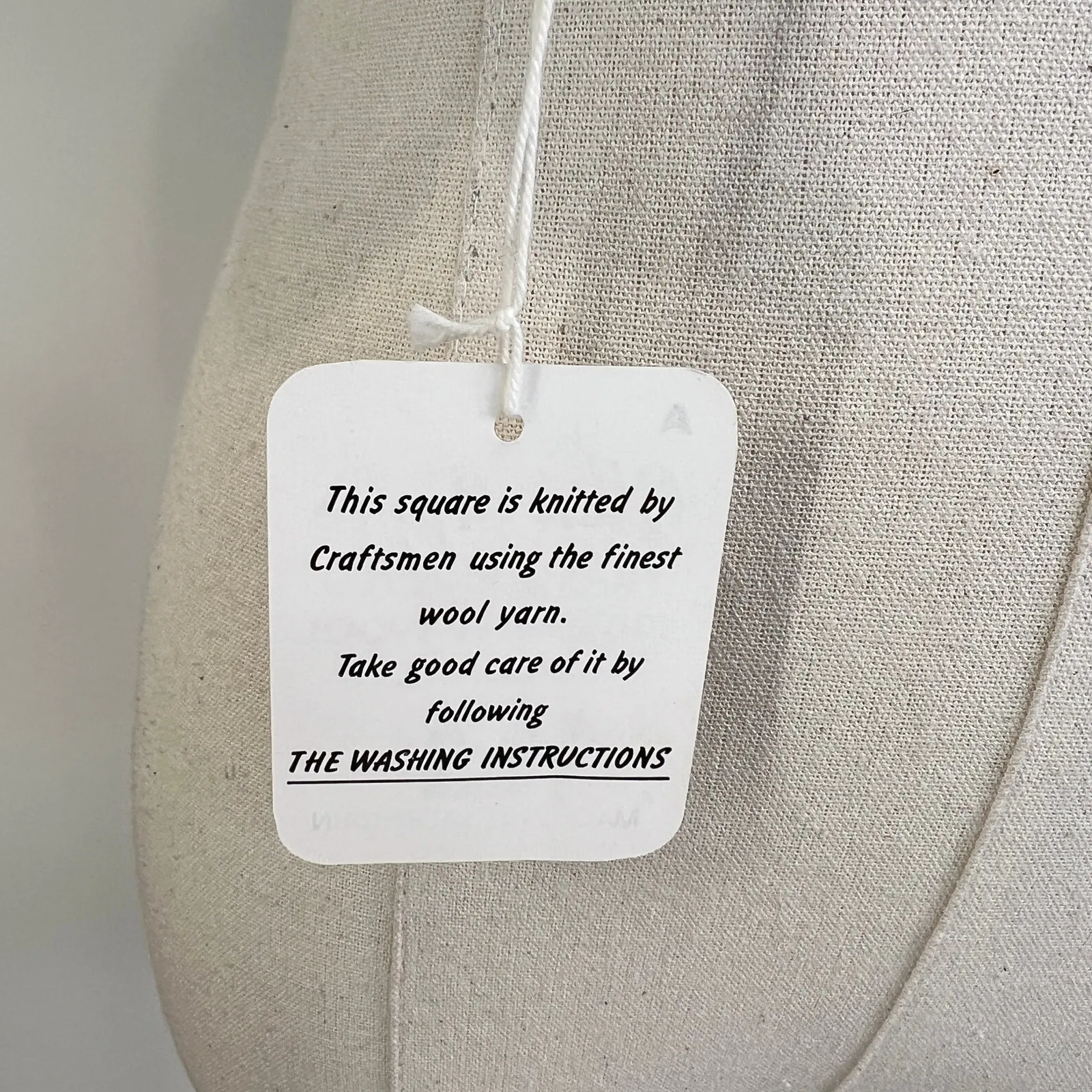 Vintage Glen Appin Wool Square Scarf Blue - Image 7