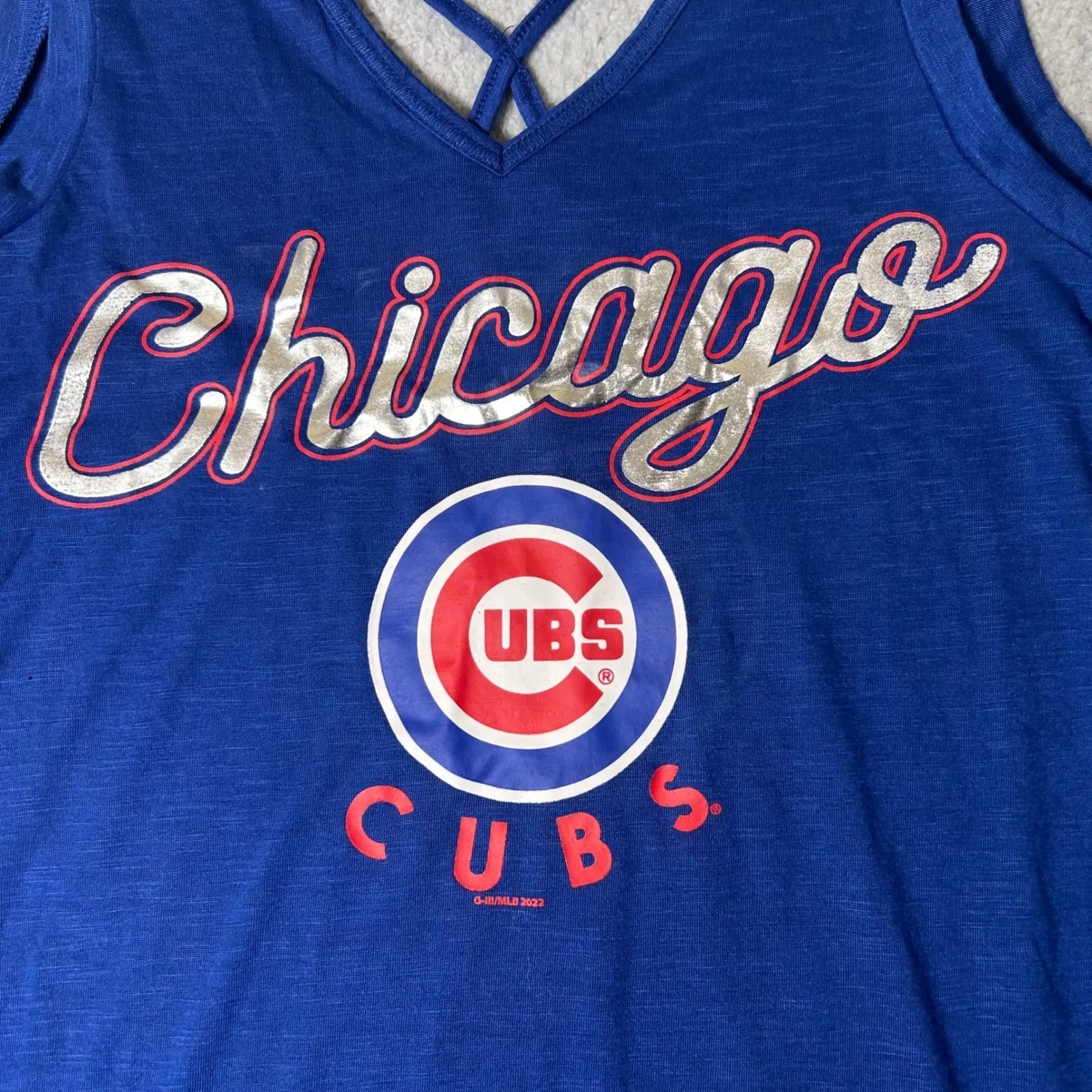New Chicago Cubs Tank Dress Womens L Blue G - Image 5