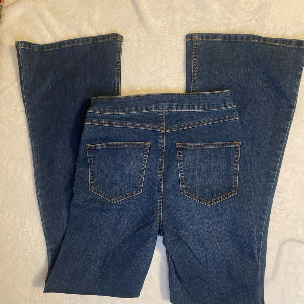 GB Blue Flare Wide Leg Jeans Size 4 - Image 2