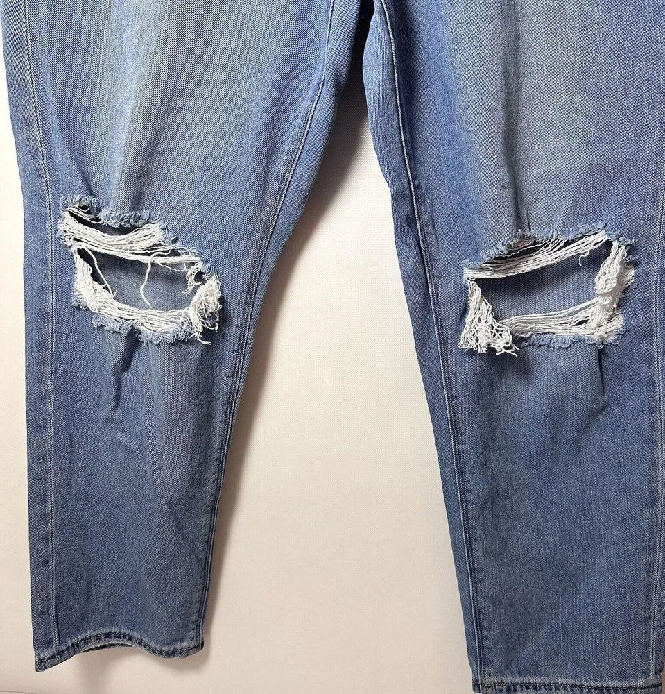 American Eagle Jeans Womens Mom Distressed Holes In Knees High Rise Size 16R - Image 4