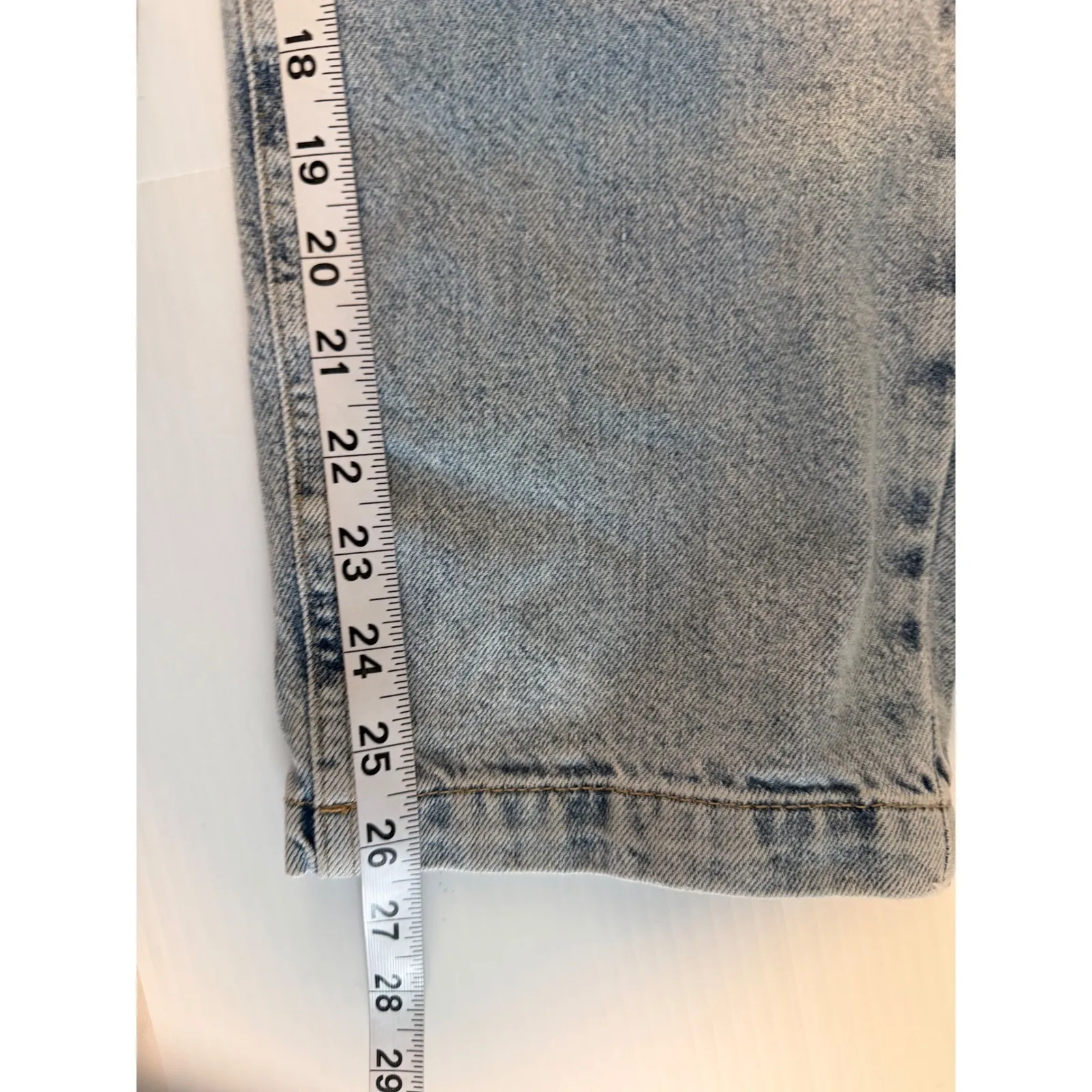 MNG Denim Jumpsuit Women's XS Light Wash Tie Waist Button Front Western NWT Blue - Image 11