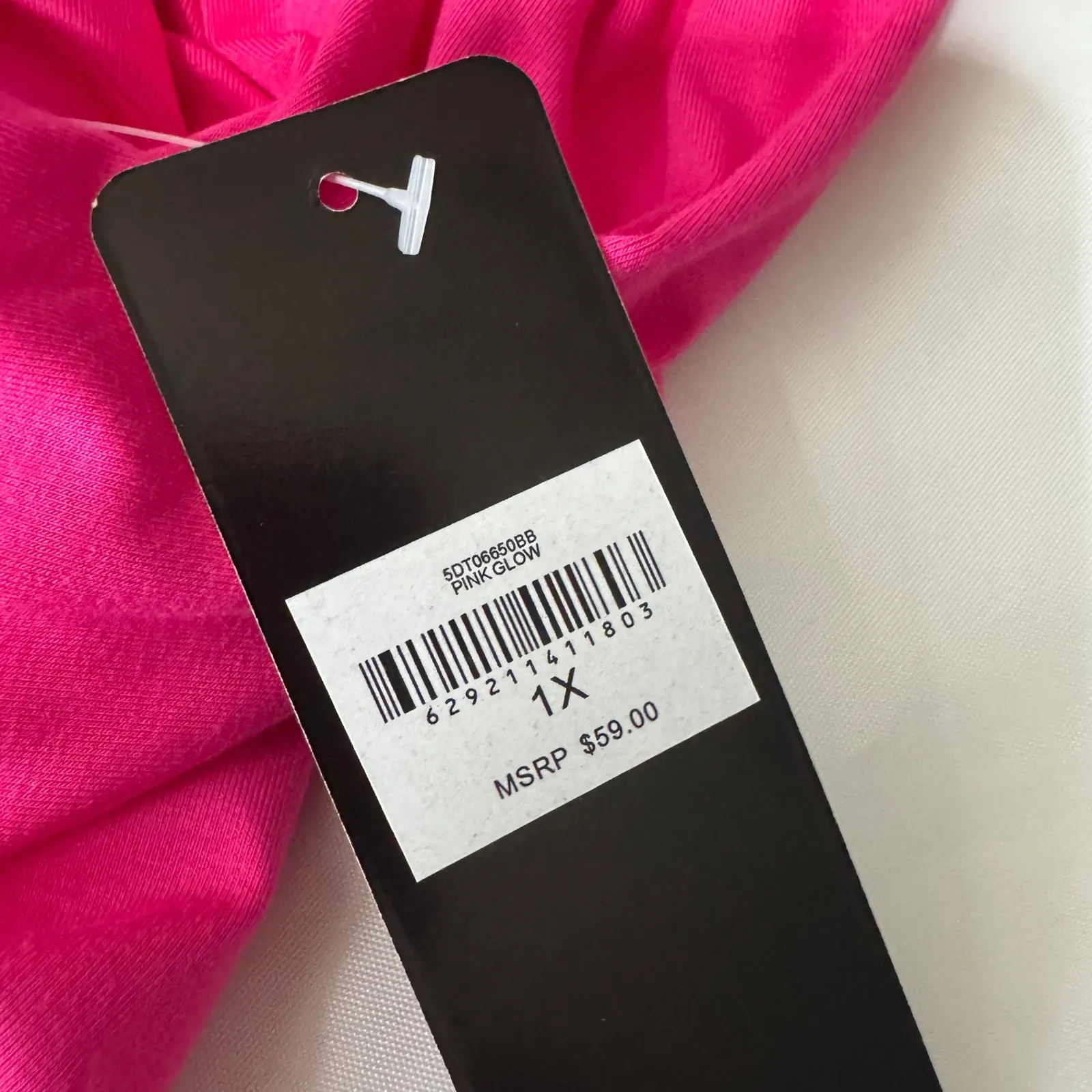 Y2k Bebe Pink Rhinestone Logo Cutout Sleeve T Shirt Plus Size 1X NWT - Image 8