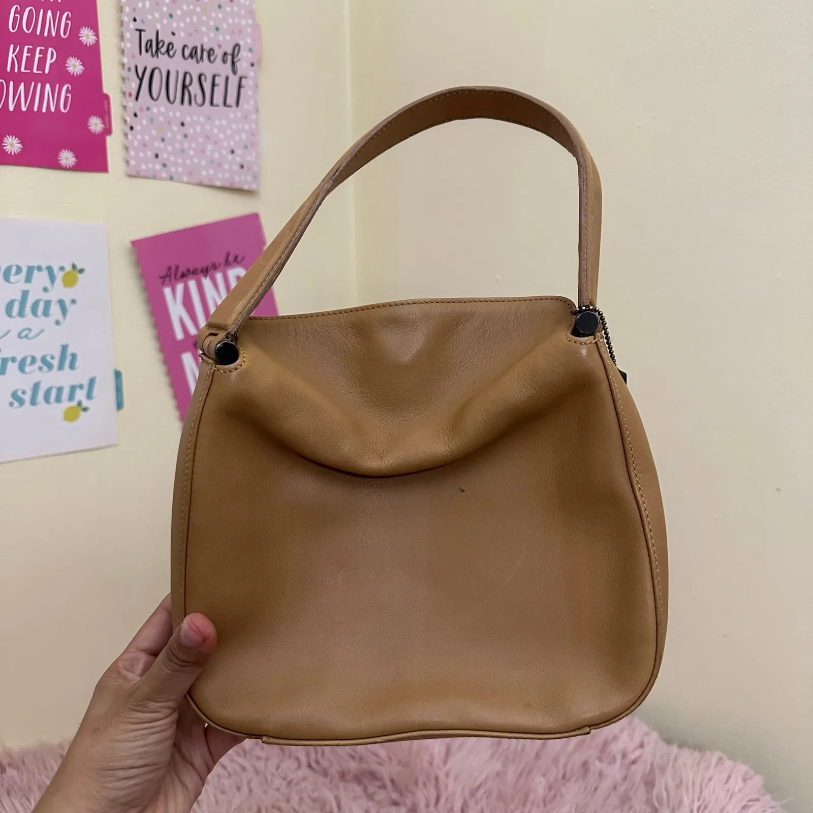 Coach Vintage Mini Whitney Hobo Purse 9181 Tan - Image 10