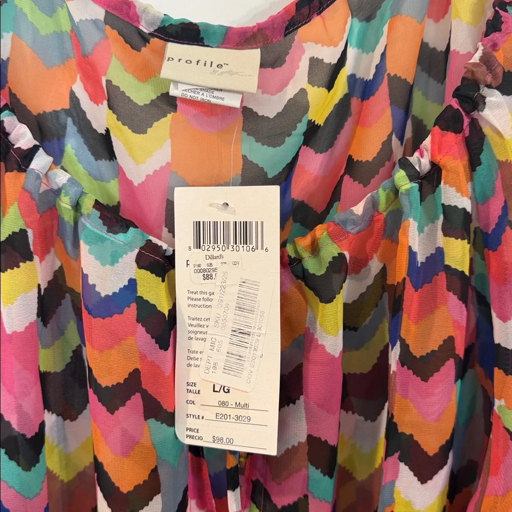 Profile by Gottex swimsuit coverup large NWT Pink - Image 3