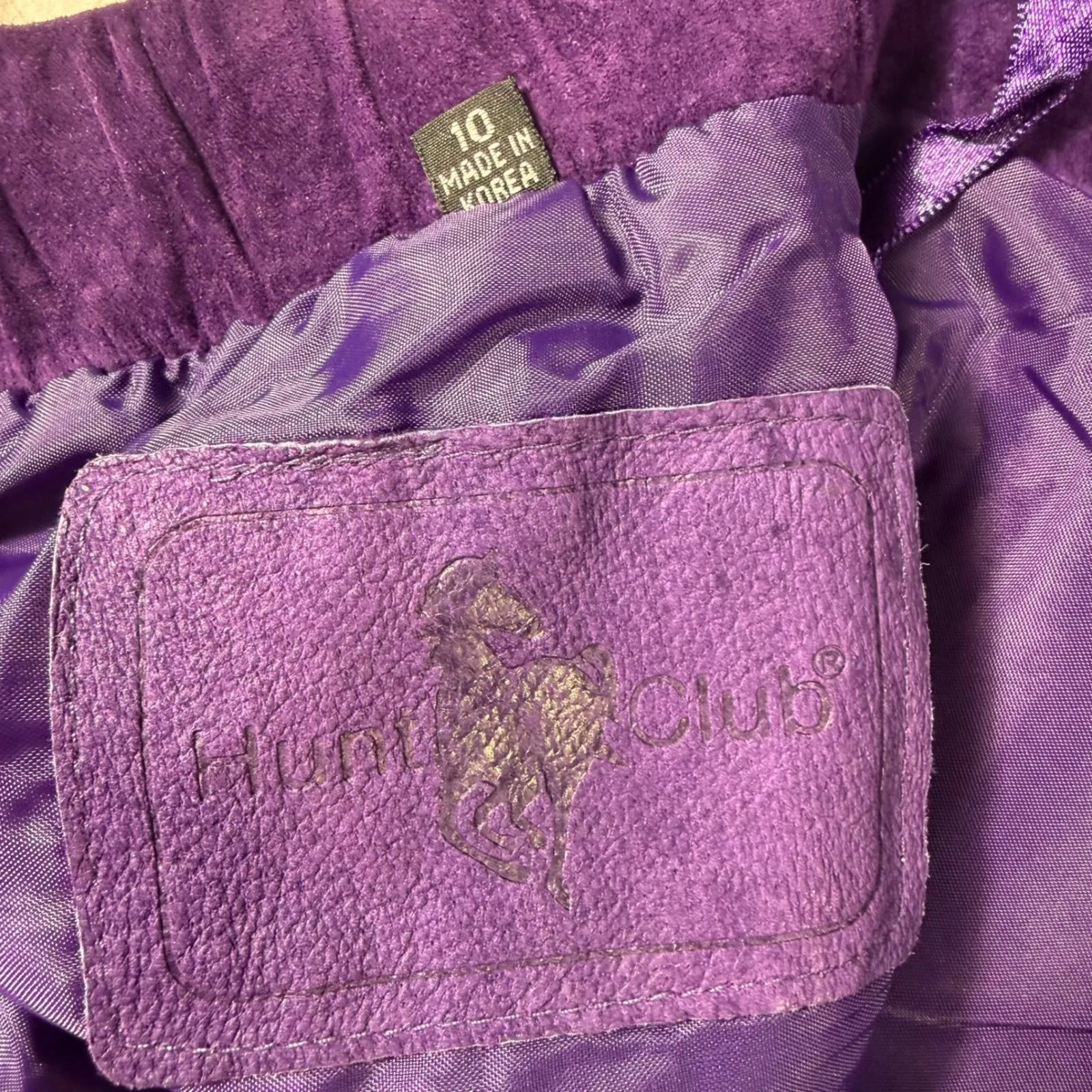 Vintage Hunt Club Suede Skirt Size 10 Purple Maxi Western Boho Festival - Image 9