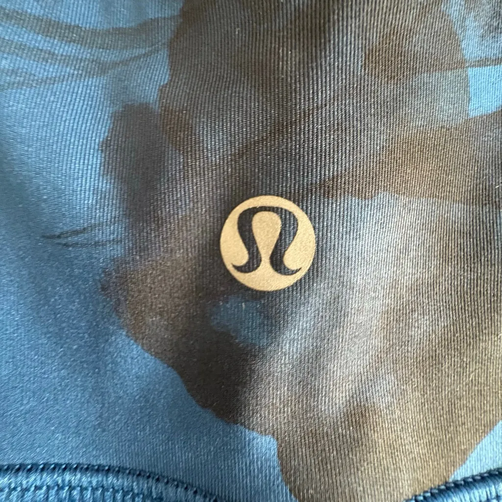 Lululemon Wunder Under Crop II leggings in the Jumbo Inky Floral Black Inkwell 4 - Image 10