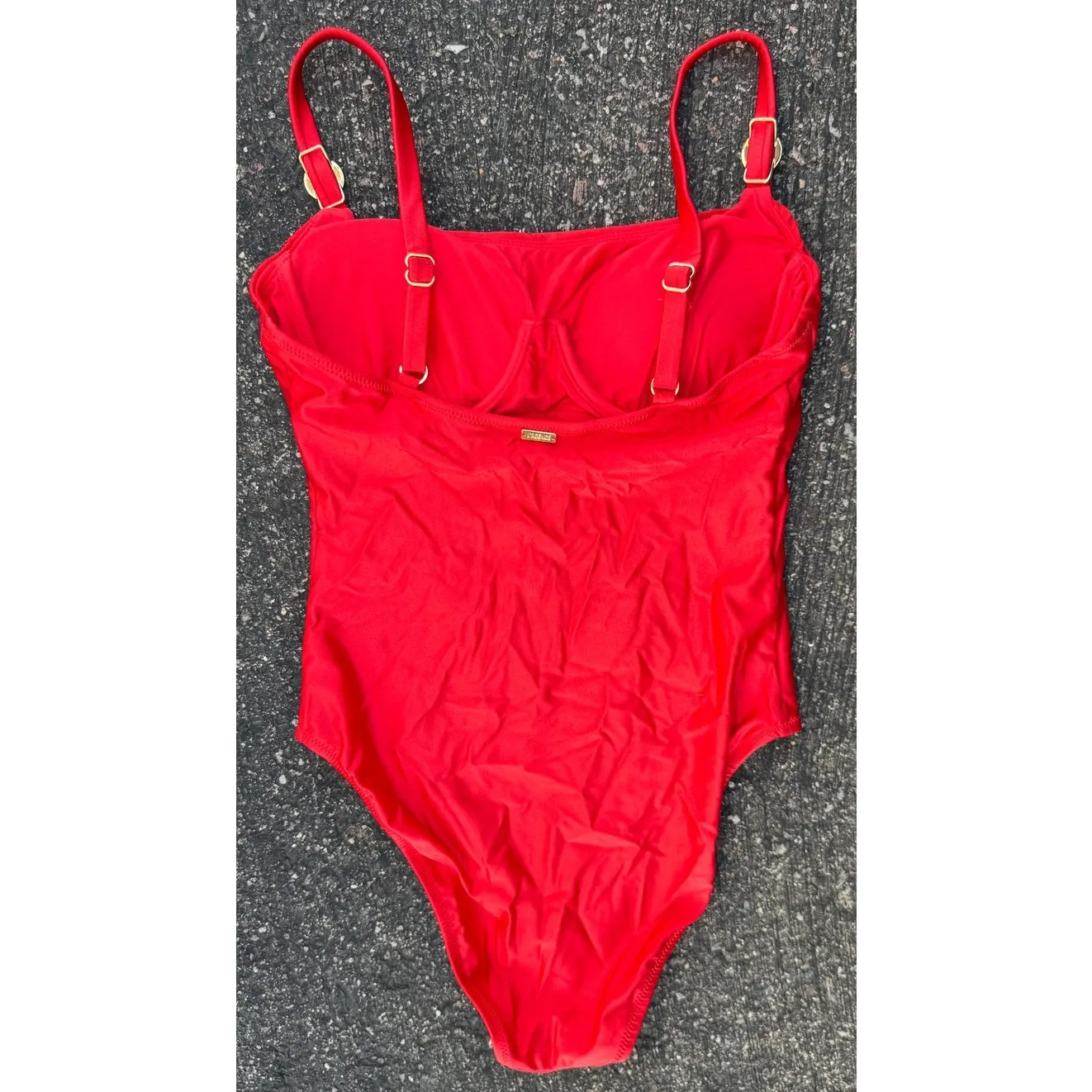 L'AGENCE Remi Shimmer One-Piece Swimsuit Size Small - Image 4