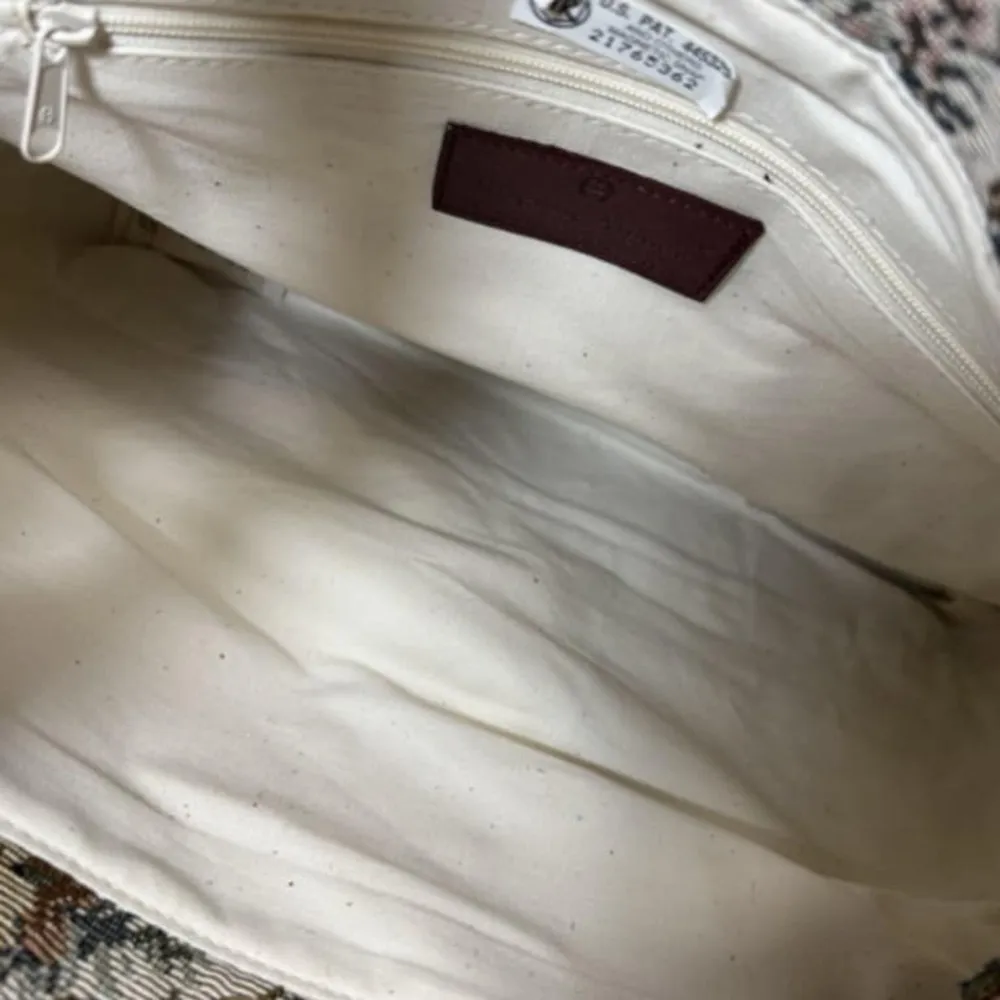 Etienne Aigner Genuine Leather Trim Magnetic Snap Multicolor Crossbody Bag - New - Image 6