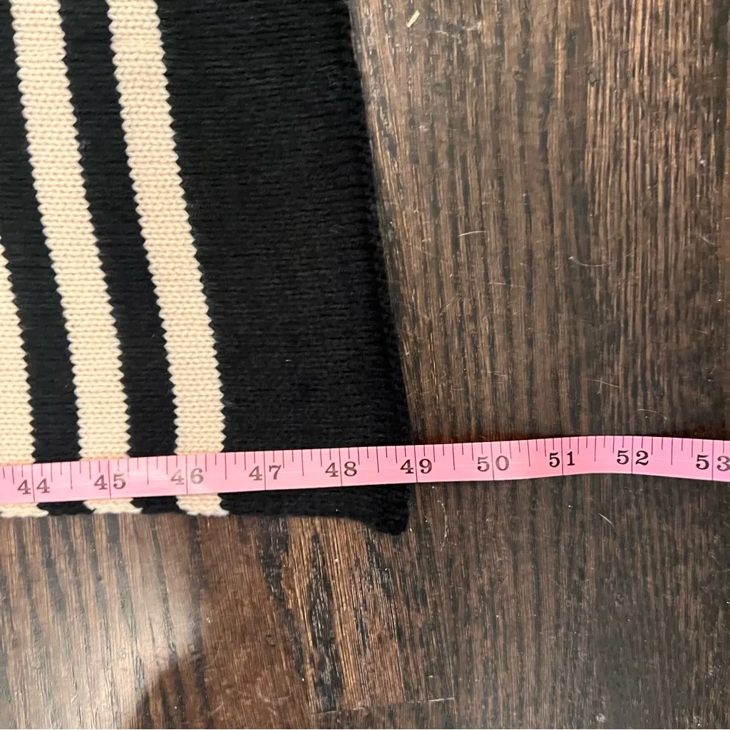 Jack + Lucy Black and Cream Striped Scarf Oversized NWT - Image 7