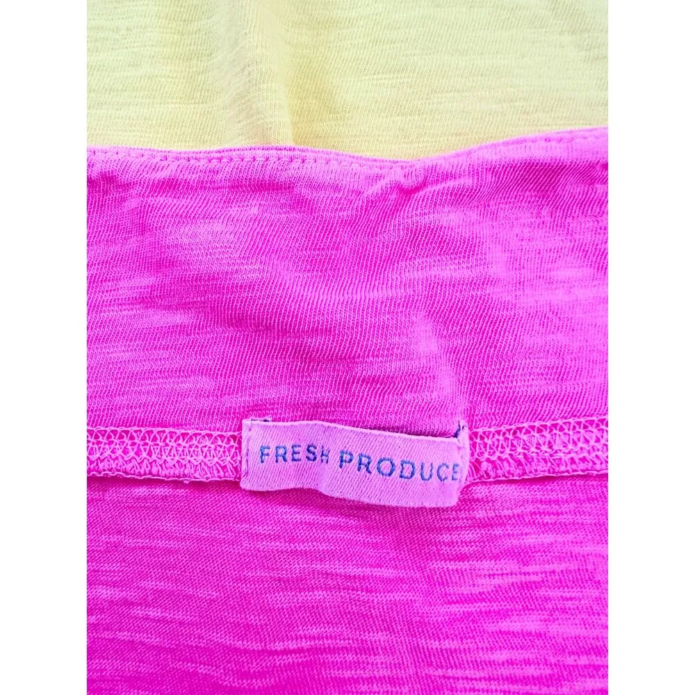 Fresh Produce Marina Skirt Set Daffodil Yellow Cosmos Pink NWT Slub Skirts XXL - Image 6