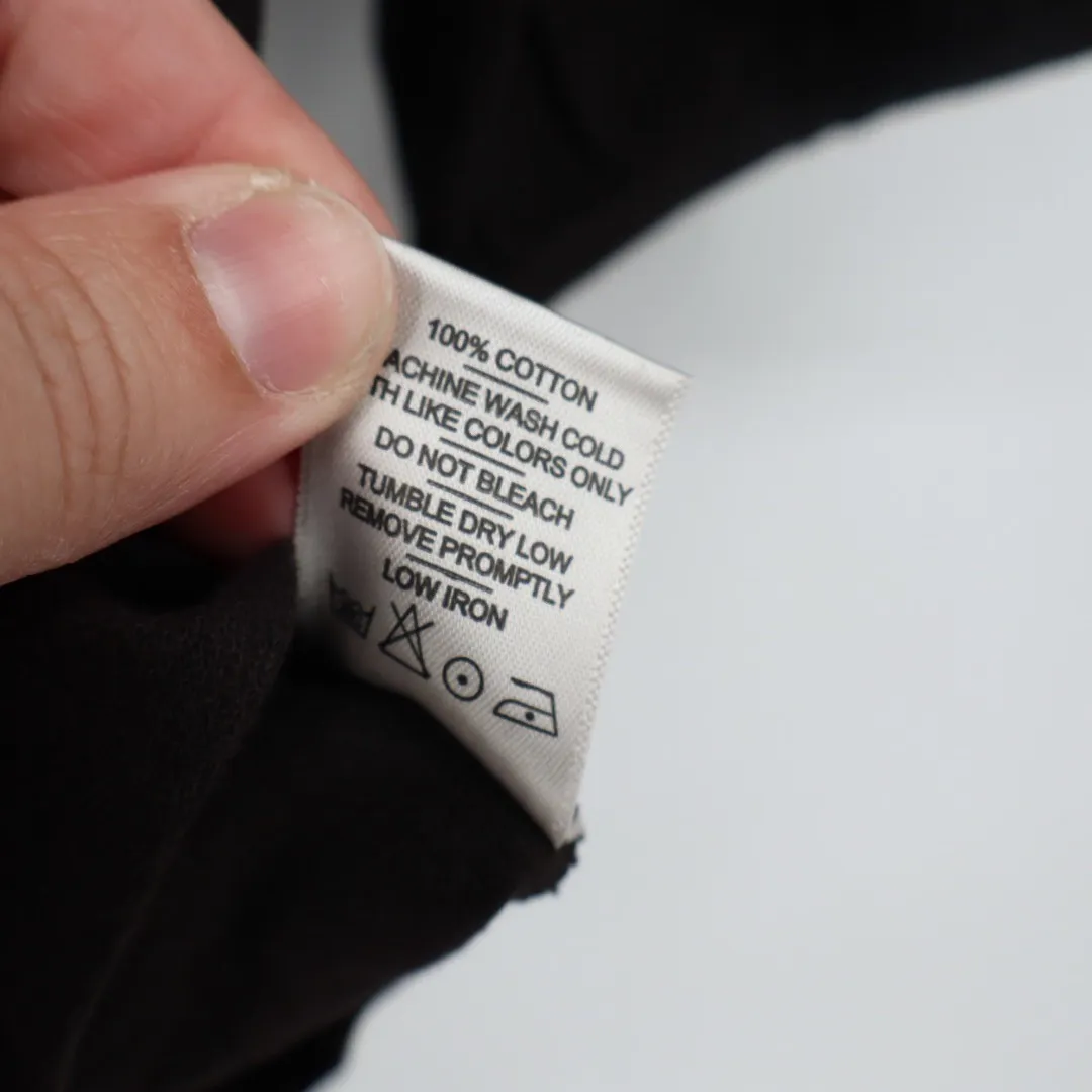 American Giant Black 3/4 Sleeve V Neck Cotton Top Women's XS Made in USA - Image 4