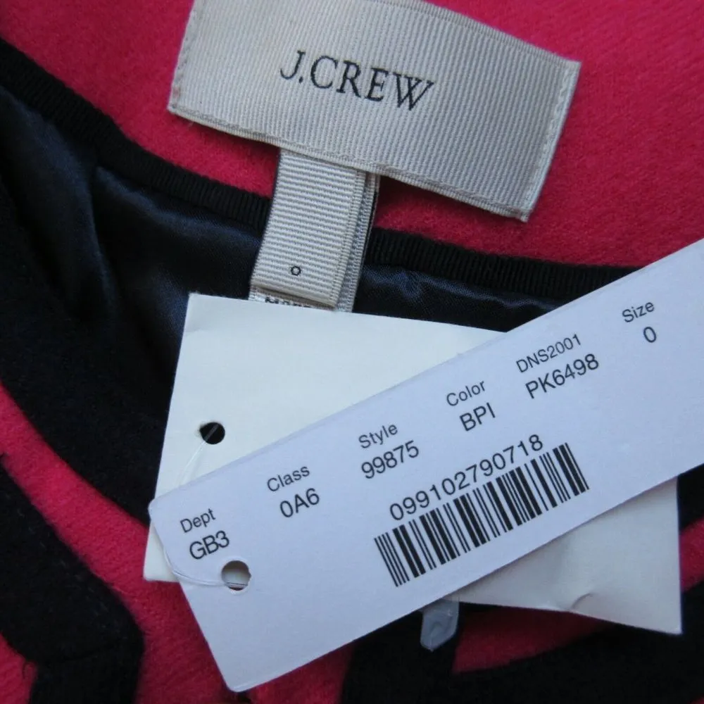 NWT J.Crew Lady Jacket in Berry Pink Double-Serge Wool Cropped Blazer 0 - Image 4