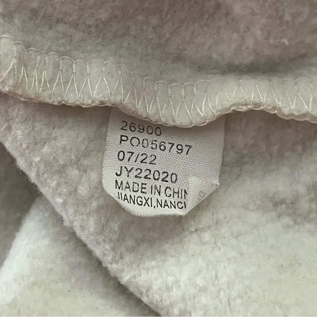 Harry Potter Hogwarts Sweatshirt Varsity Stripe Graphic Pullover White Unisex XL - Image 4