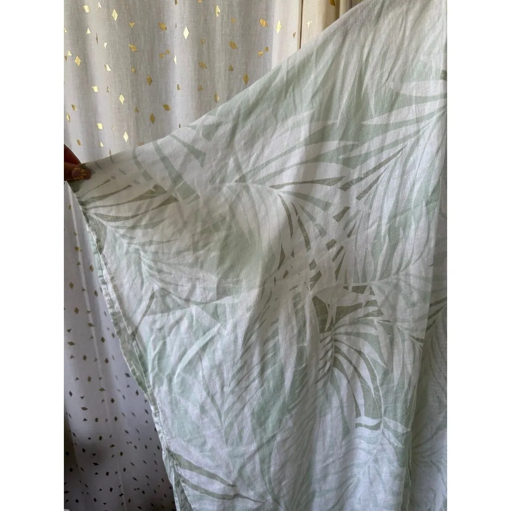 Cynthia Rowley Women's Linen Blend Kimono Tropical Beach Swim Coverup One Size - Image 3