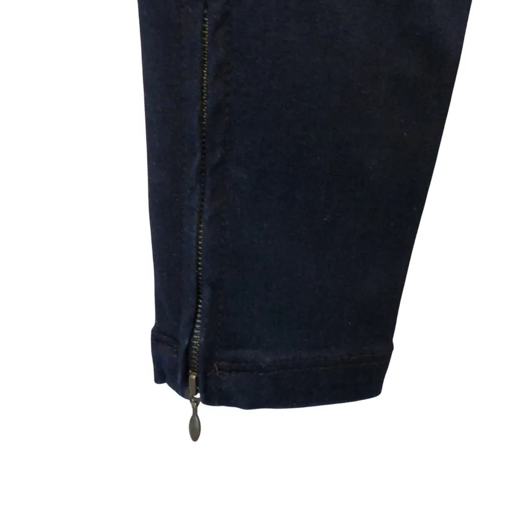 Cache Elastic Waist Stretch Legging Dark Denim Pant Jegging Ankle Zipper $88 NWT - Image 5