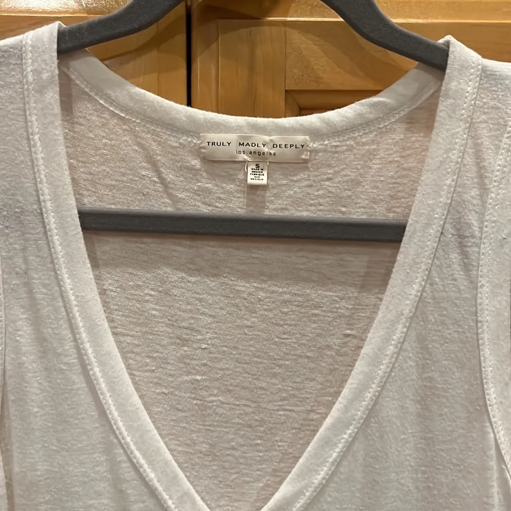 Truly Madly Deeply White Tank - Image 2