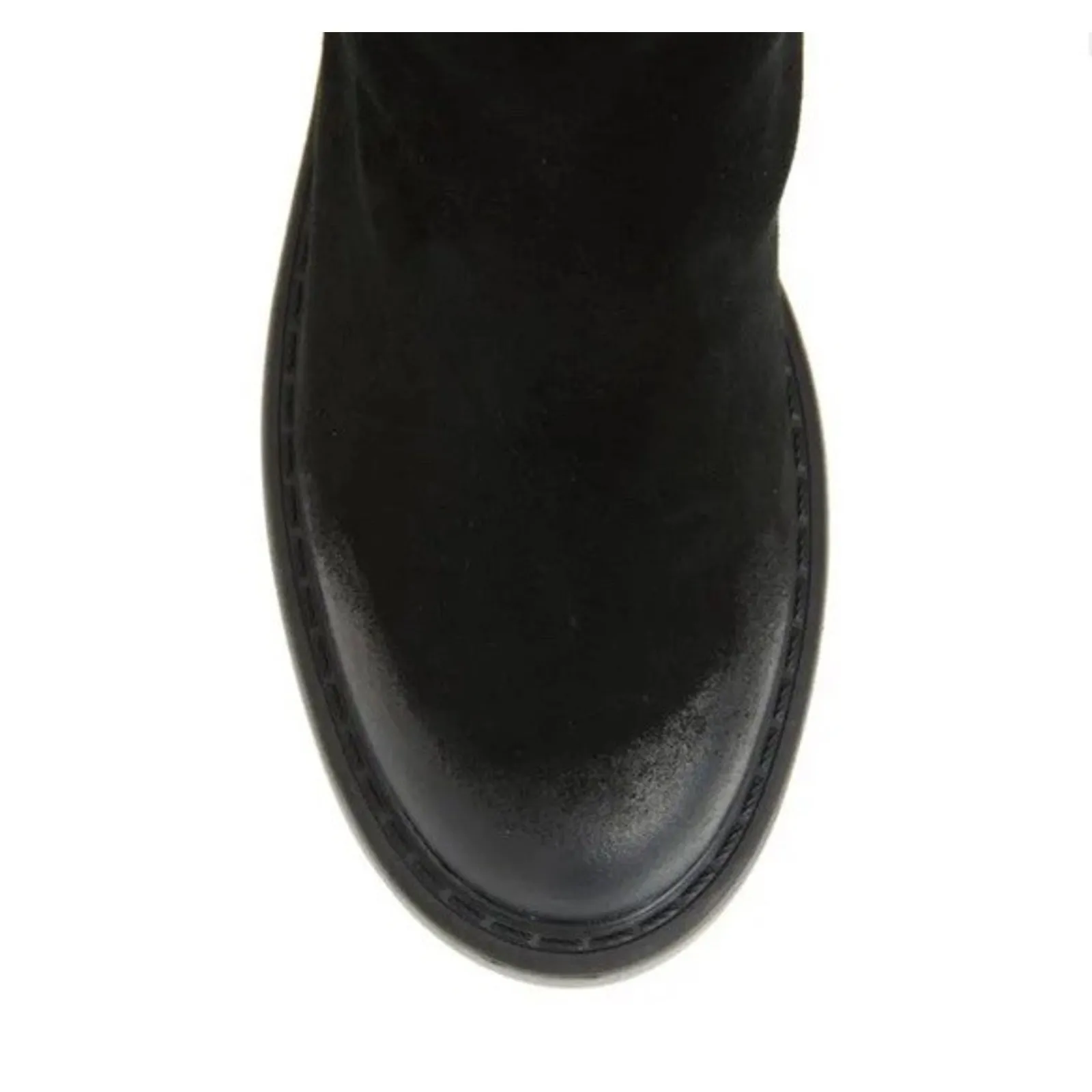 NEW Jeffrey Campbell Wybie Boots Black Oiled Suede Mid-Calf Lug Sole 7.5 - Image 3