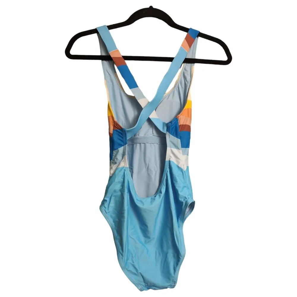 Faherty x Andie The Tulum One Piece Swimsuit SUNW Crisscross Beach Resort XS New - Image 3