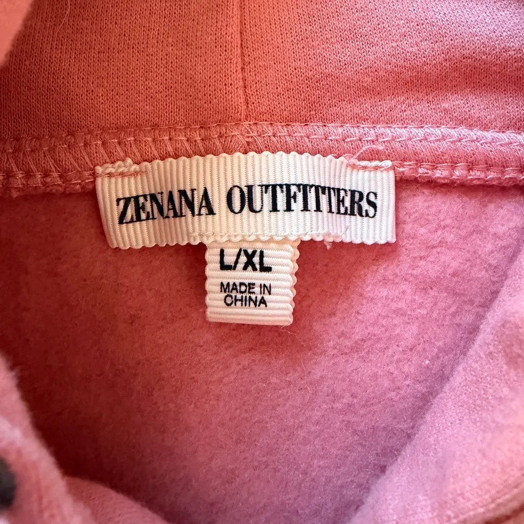 Zenana NWOT Women's Dusty Rose Oversized Hoodie with Bell Sleeves - Image 6