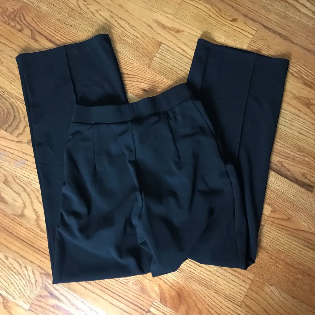 H&M Black Wide Leg Tailored Pants - Image 7