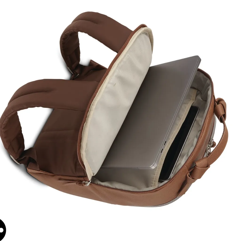 Samsonite Women’s Everyday Leather Backpack Brown - Image 9
