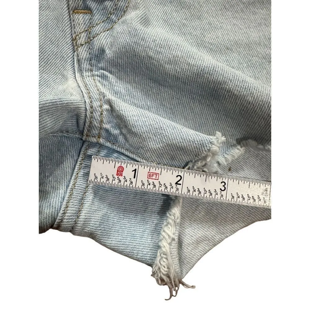 Women's Levi's 501 Original High Rise Jean Shorts Sansome Muse Blue Sz 26 - Image 6