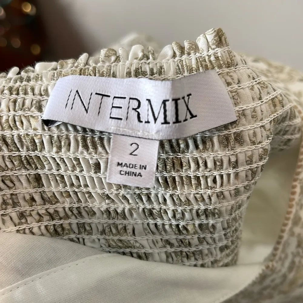 NWT‎ Intermix Orien Silk-Blend Tiered Maxi Dress - Image 11