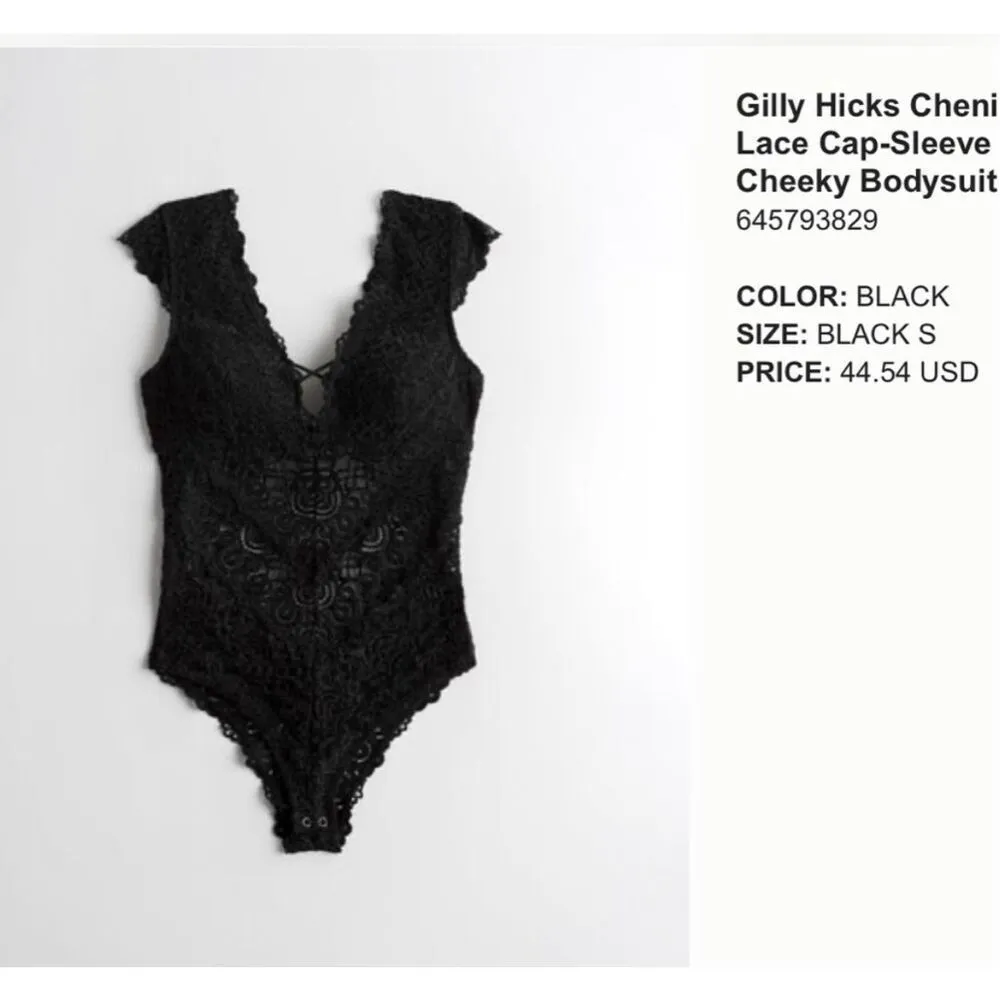 ✨Gilly Hicks Cheni Velvet Lace Cap-Sleeve Cheeky Pink Sz Small Bodysuit✨ - Image 3