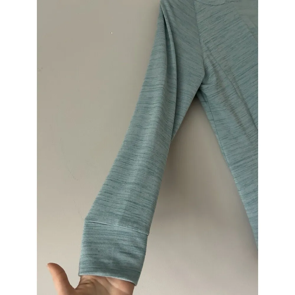 Soft Surroundings Blue Soft Lightweight Tunic Hoodie Size Small Comfort - Image 11