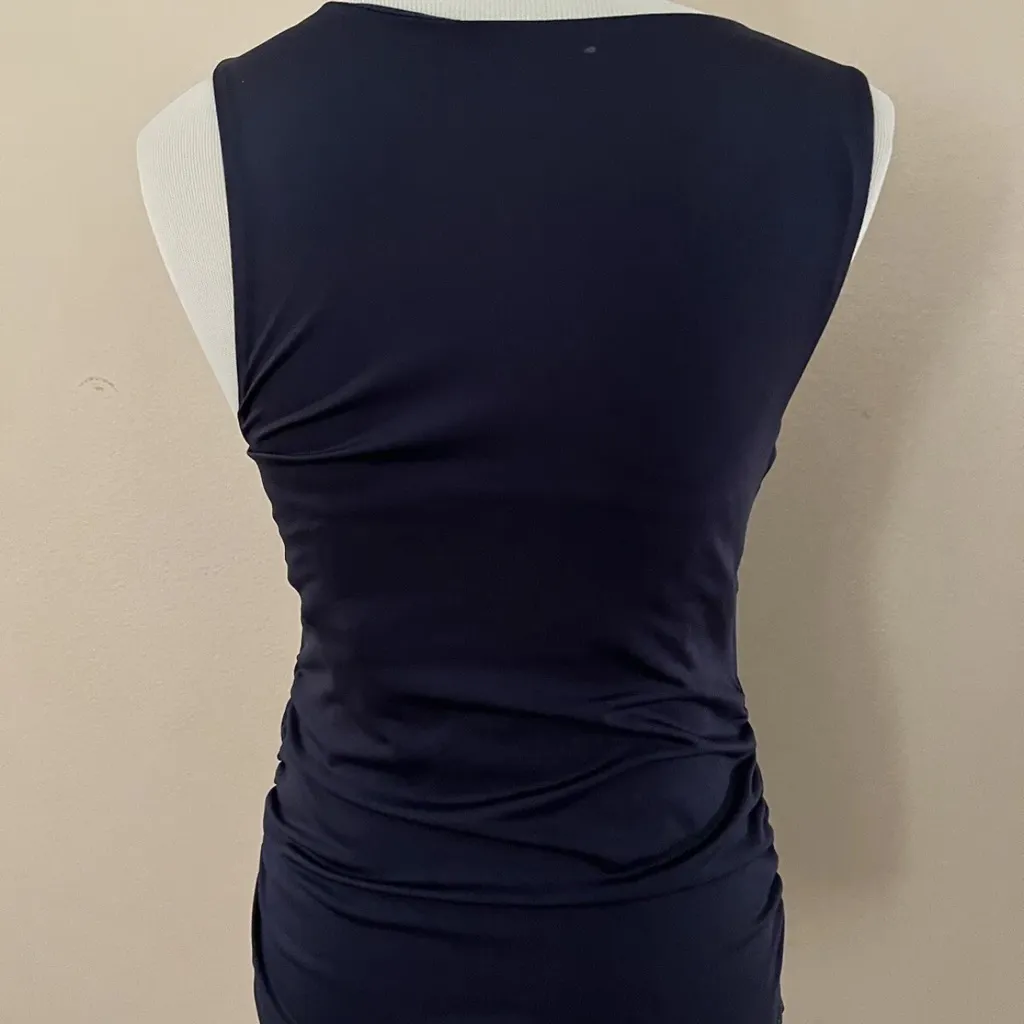 Athleta‎ Women Size 34D Empire Black V-Neck Bra Cup Support Tank Top Wear 736639 - Image 9